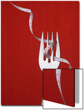 Fork with Measuring Tape Wrapped around It Posters by Laura Johansen