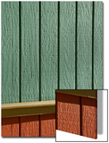 Red and Green Wall Exterior Posters by John Nordell