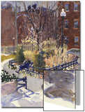 Watercolor Painting of a Park Scene Posters by S.S. 