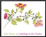 Lady Bugs in the Garden Prints by Kim Parker