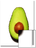 Half an Avocado on a White Background Posters by Tina Chang