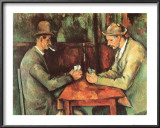Card Players, c.1890 Print by Paul Cézanne