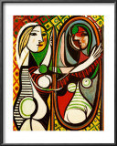 Girl Before a Mirror, c.1932 Art by Pablo Picasso