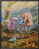 Unicorn and Foal Prints by Tinkler 