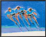 Cyclists Art by Steve Kuzma