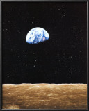 Earth Rise from Moon Posters