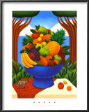 Still Life with Fruit Print by Naoko 