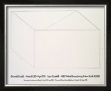 Drawings at Castelli, 1976 Poster by Donald Judd