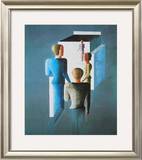 Four Figures and Cube, 1928 Prints by Oskar Schlemmer