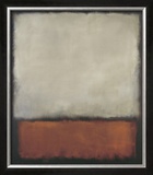 Dark Brown with Grey and Orange Art by Mark 