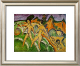 Nude Walking into the Sea, 1912 Art by Ernst Ludwig Kirchner