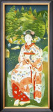 Japanese Woman in Kimono Framed Giclee Print