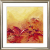Red Flowers III Prints by Rita Marks
