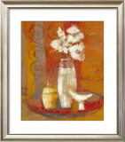 Bouquet a la Coupe Blanche Poster by Regine Pivier-Attolini