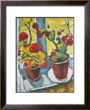 Flowers at the Window, Begonias Art by Auguste Macke