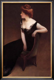 Woman Reclining in Black Dress Prints by John White Alexander