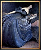 Althea Reading in Blue Dress Prints by John White Alexander