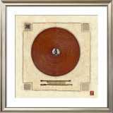 Circle of Rice Paper Art by Diana Thiry