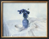 Pansies in a Blue Vase Posters by Arthur Easton