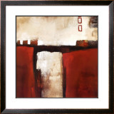 Red Trestle Poster by L. Austin