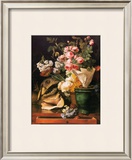 Roses et Autres Fleurs, Coquillages, Tete de Requin et Petrifications, c.1819 Posters by Antoine Berjon