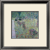 Orchard with Roses Framed Giclee Print by Gustav Klimt