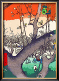 Plum Garden at Kameido Framed Giclee Print by Hiroshige II 