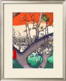 Plum Garden at Kameido Framed Giclee Print by Hiroshige II 