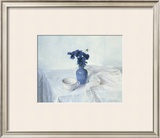 Pansies in a Blue Vase Posters by Arthur Easton