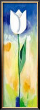 Single White Tulip Posters by Ingrid Sehl