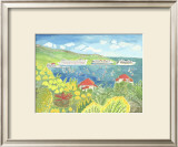 Cruise Ships in St. Thomas Print by Rebecca Brown