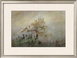 Morning Mist in the Mountains Framed Giclee Print by Caspar David Friedrich