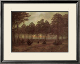 Evening Framed Giclee Print by Caspar David Friedrich