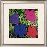Flowers (Purple, Blue, Pink, Red) Posters by Andy Warhol