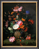 Bouquet de Fleurs dans un Vase de Pierre, 1677 Prints by Jacob van Walscapelle