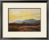 Ruins of Eldena Abbey and the Riesengebirge Framed Giclee Print by Caspar David Friedrich