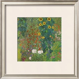 Farm Garden with Sunflowers, 1905 Print by Gustav Klimt