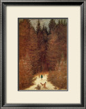 Chasseur in the Forest Framed Giclee Print by Caspar David Friedrich
