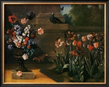 Vase de Fleurs et Parterre de Tulipes, 1744 Poster by Jean-Baptiste Oudry