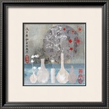 Asia Vases Print by Helene Druvert