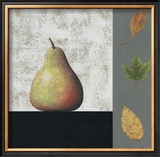 Pear and Leaves Prints by John Boyd