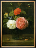 Bouquet de Roses avec Papaillons et Insectes Posters por Jacob Fopsen Van Es Bouquet de Roses avec Papaillons et Insectes Posters por Jacob Fopsen Van Es