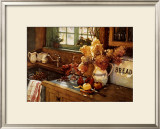 Apples and Hydranea Print by Deborah Chabrian