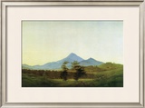 Bohemian Landscape Framed Giclee Print by Caspar David Friedrich