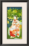 Japanese Woman in Kimono Framed Giclee Print