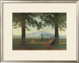Garden Terrace Framed Giclee Print by Caspar David Friedrich
