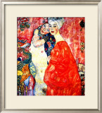 Girl Friends Framed Giclee Print by Gustav Klimt