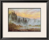Morning Framed Giclee Print by Caspar David Friedrich