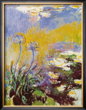 Les Agapanthes Posters by Claude Monet