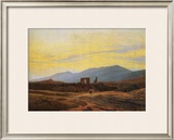 Ruins of Eldena Abbey and the Riesengebirge Framed Giclee Print by Caspar David Friedrich